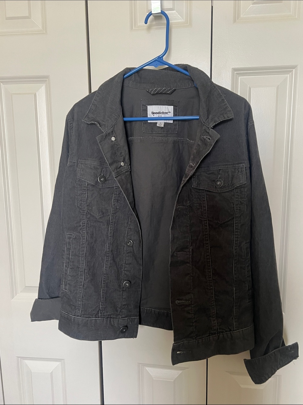 Goodfellow & Co Men’s Charcoal Button-Front Jacket